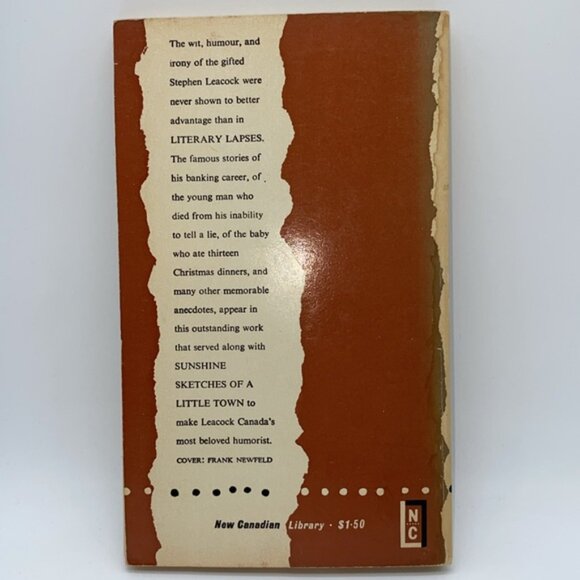 Literary Lapses Stephen B Leacock Softcover Book Vintage 1969 - Picture 3 of 11